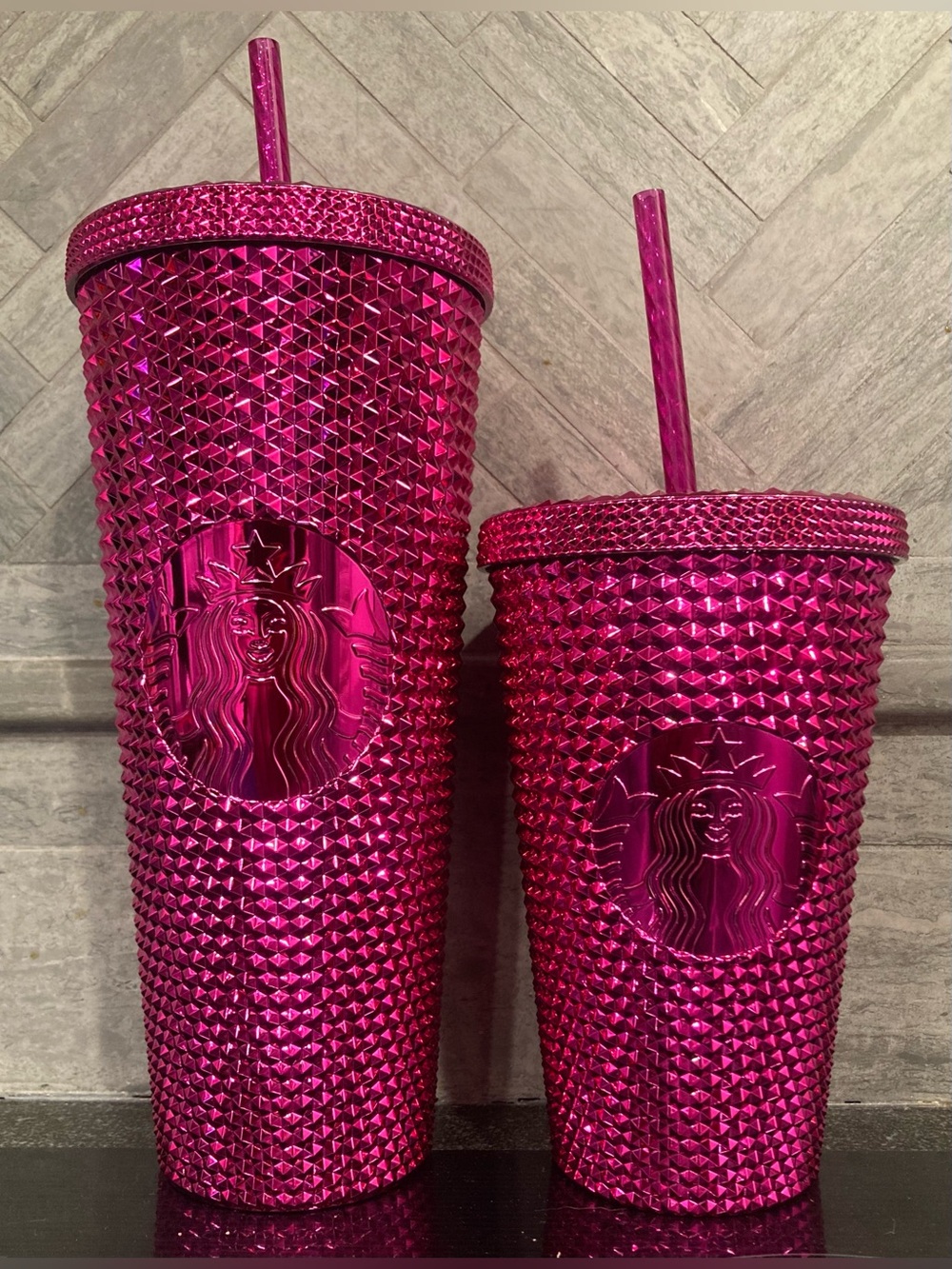 Starbucks 2021 Raspberry Bling Tumbler Set